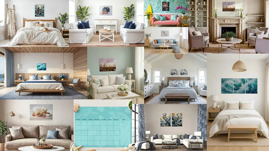 Coastal Decor Styles Collage