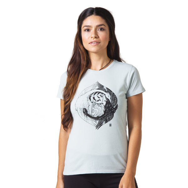 Yin Yang Graphic T-shirt by Zane Prater Organic Cotton T-Shirt Womens ...