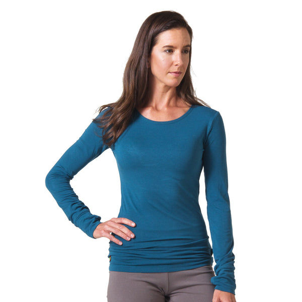 Strength Bamboo Long Sleeve T-Shirt - Teal – Beckons Inspired Clothing