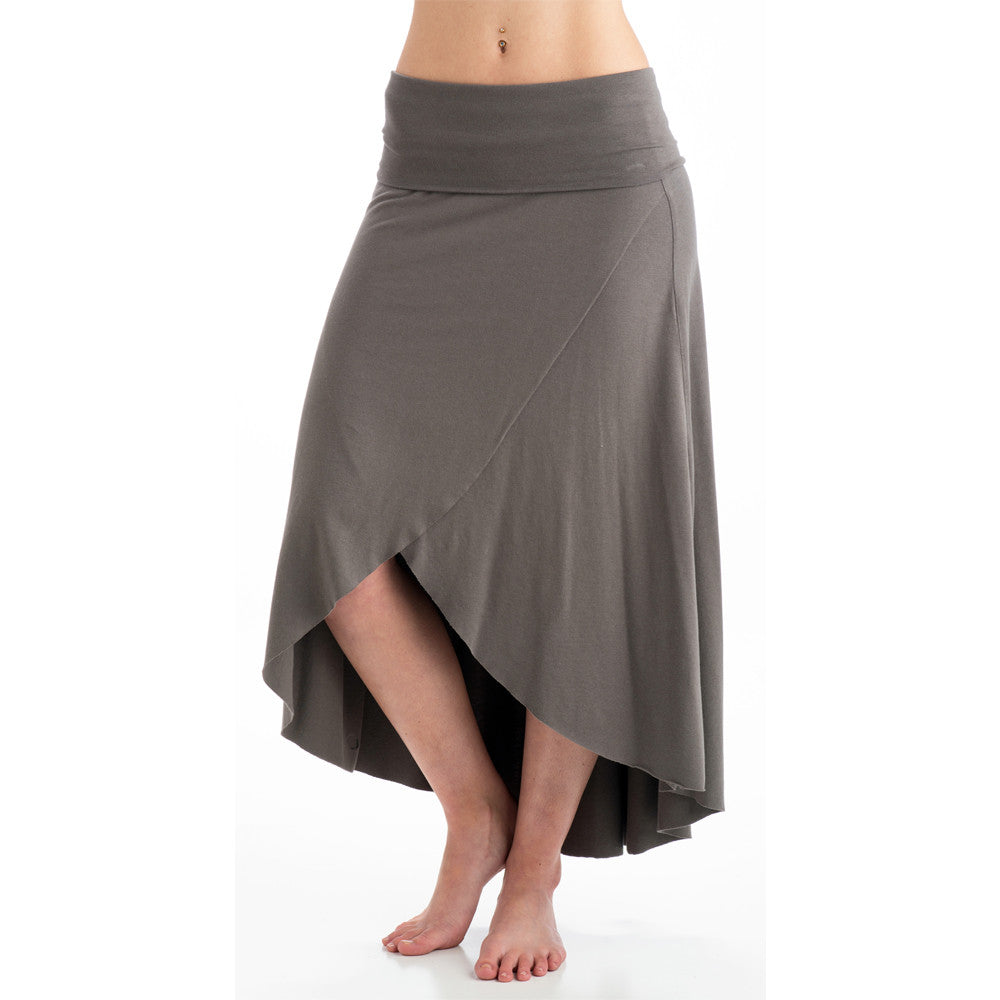 Grace Bamboo Asymmetrical Skirt - Gray – Beckons Inspired Clothing