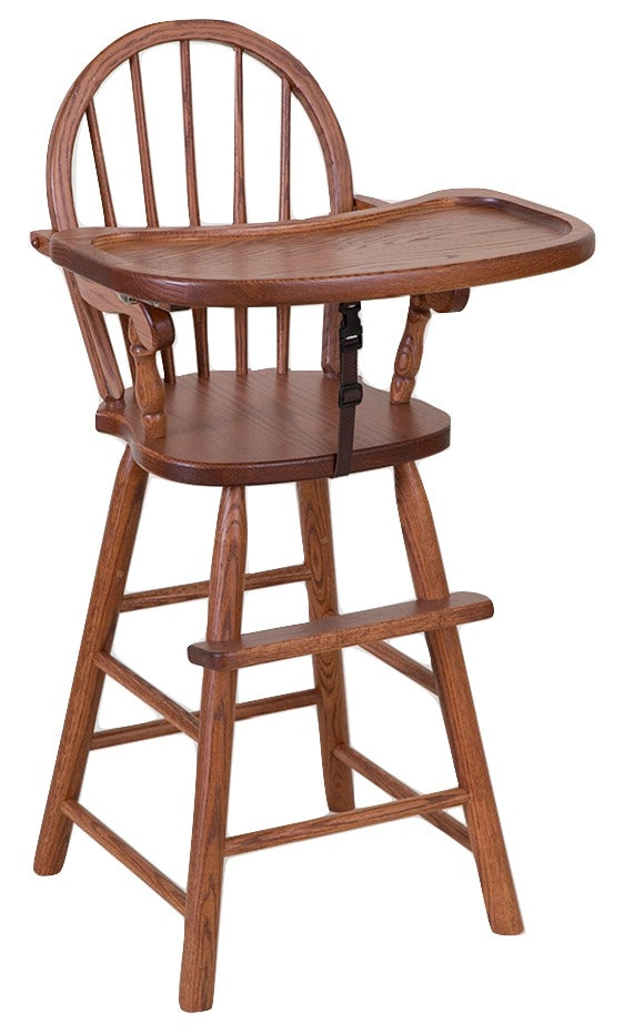 oak high chair