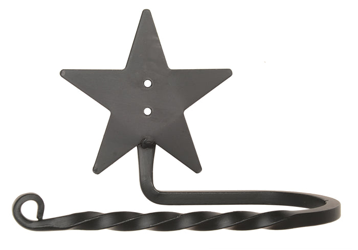 COUNTRY STAR TOILET PAPER HOLDER | Solid Twisted Wrought Iron USA ...