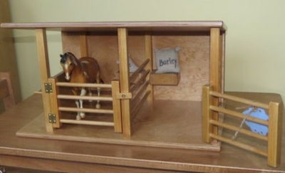 wooden stable toy