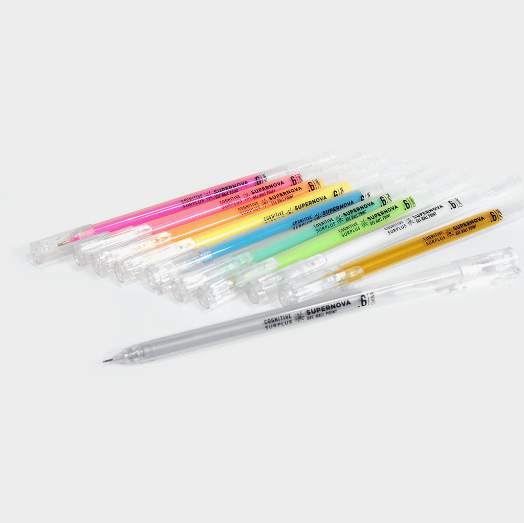 Fine Line Gel Pens (Set of 6)