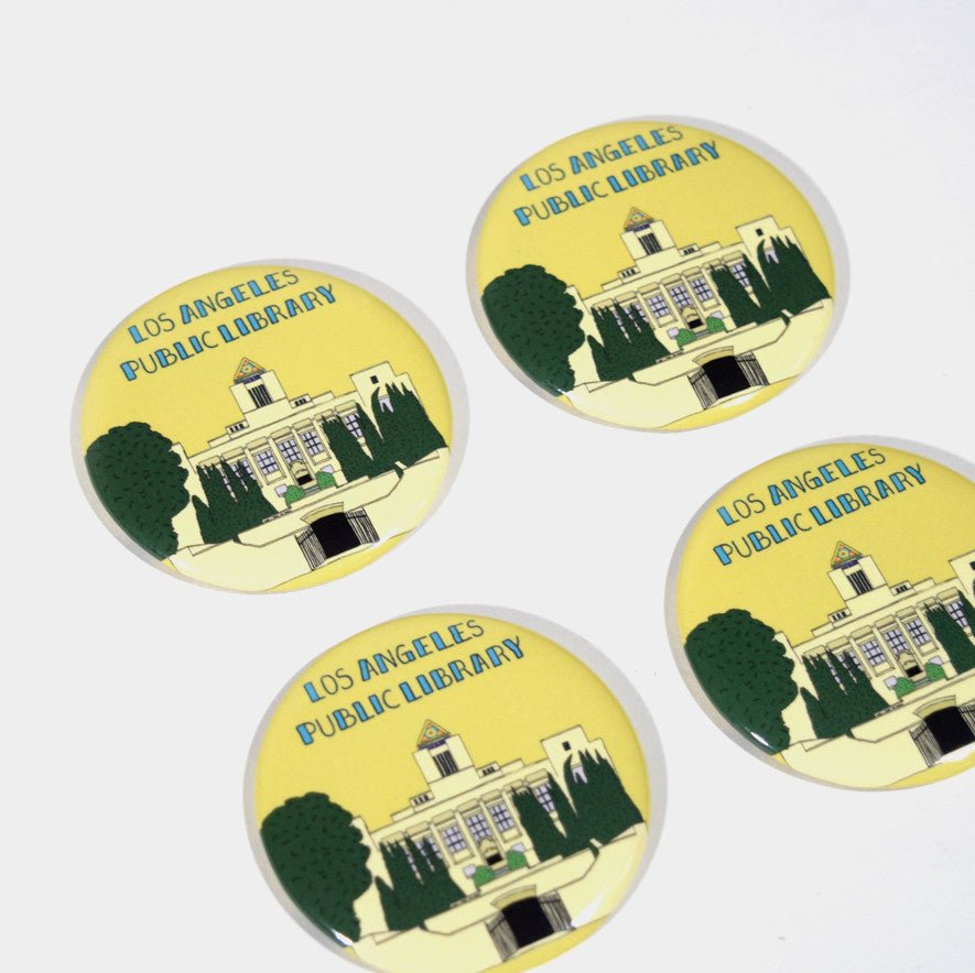 Los Angeles Public Library Button Pin – The Library Store