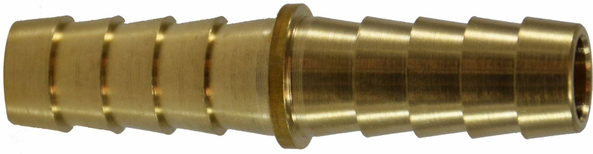32079 | 1/4 X 1/8 RED. HOSE BARB SPLICER, Brass Fittings, Hose Barb, Mender/Splicer | Midland Metal Mfg.