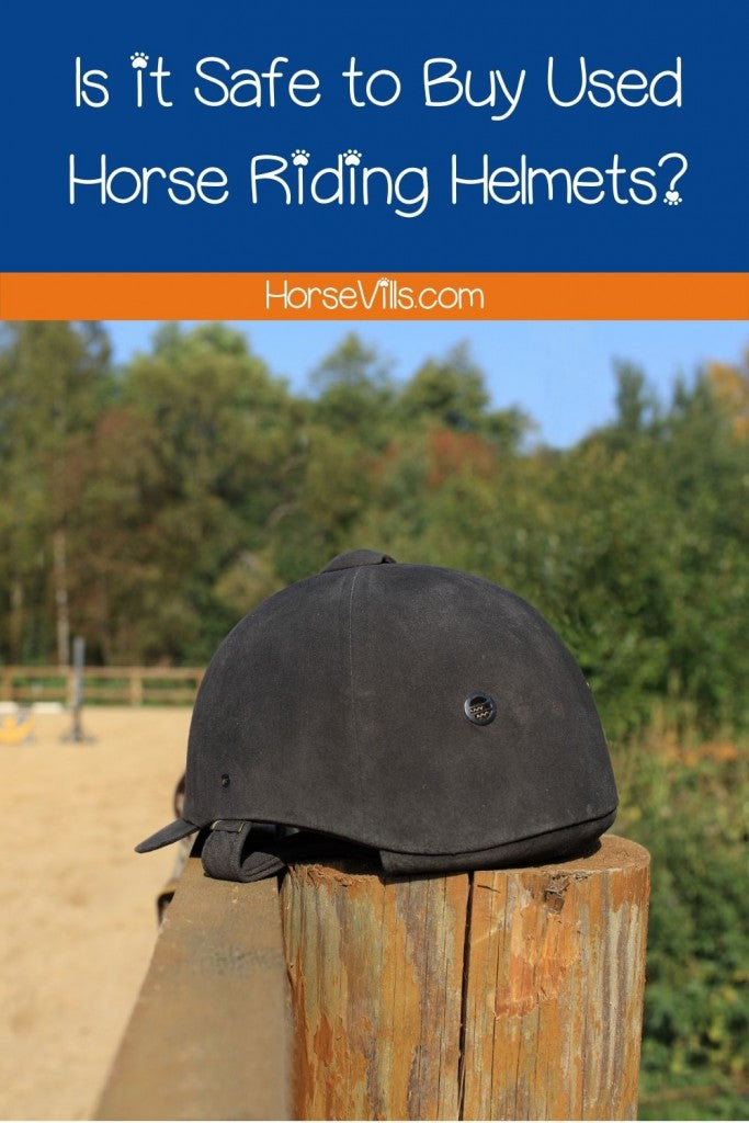 a used horse riding helmet