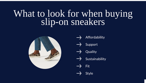 What to look for when buying slip-on sneakers