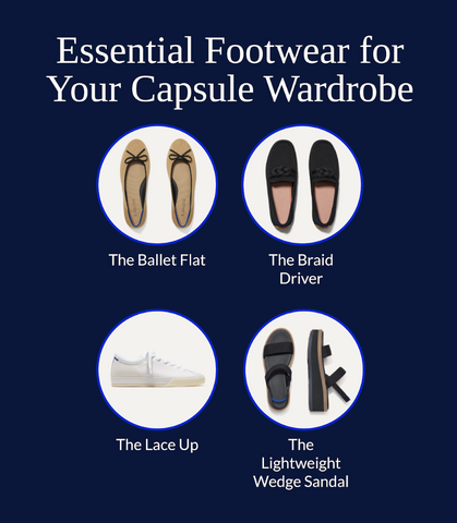 Footwear options for a capsule wardrobe 