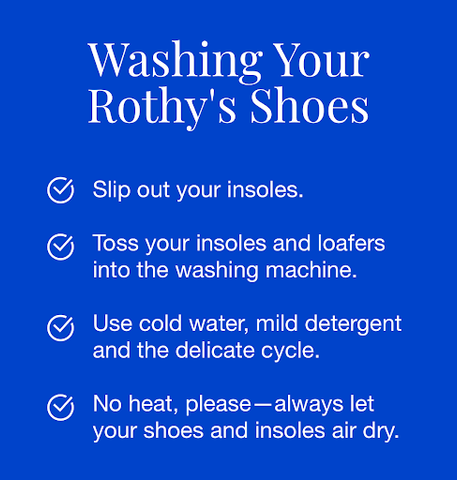 how to wash rothy's vegan shoes