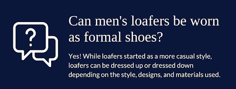 men’s loafers can be used as formal and informal footwear