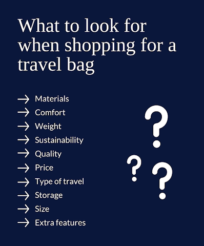 what to look for when shopping for a travel bag