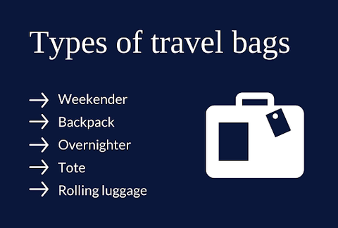 Types of travel bags
