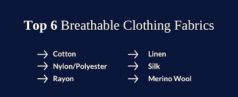 top 6 breathable clothing fabrics