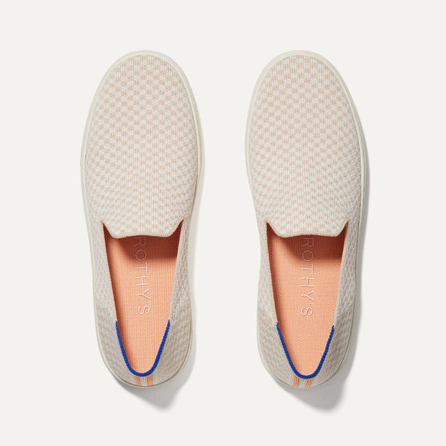 The Original Slip On Sneaker in Sandy Check | Women's Shoes | Rothy's