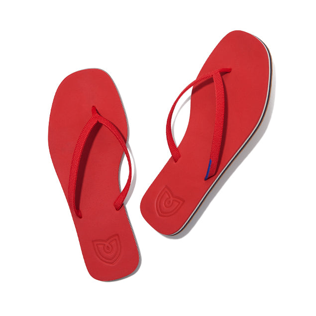 cheap red flip flops