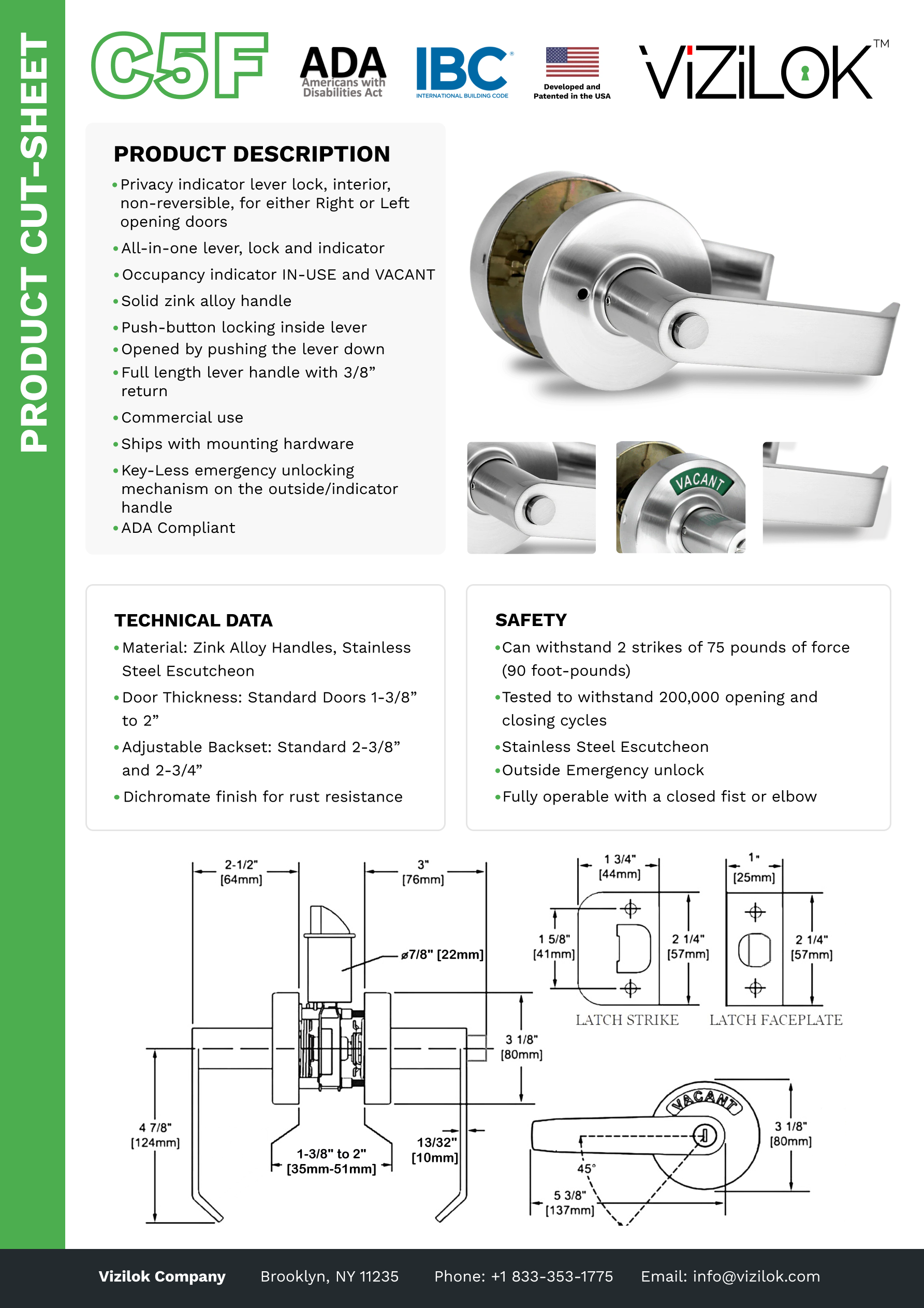 Cut Sheet C5F