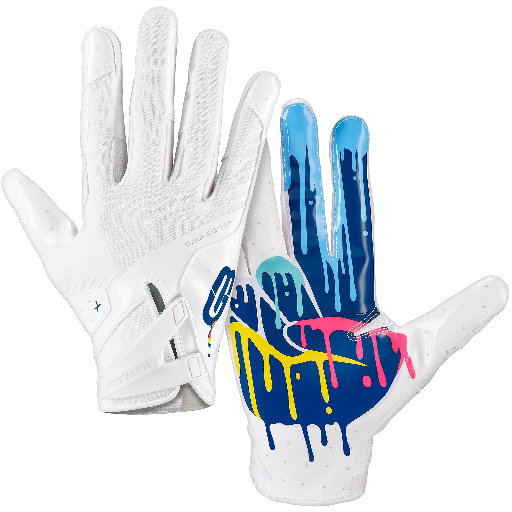 Grip Boost Peace Stealth 6 Boost Plus Youth Football Gloves - Crucial Catch - Youth Medium