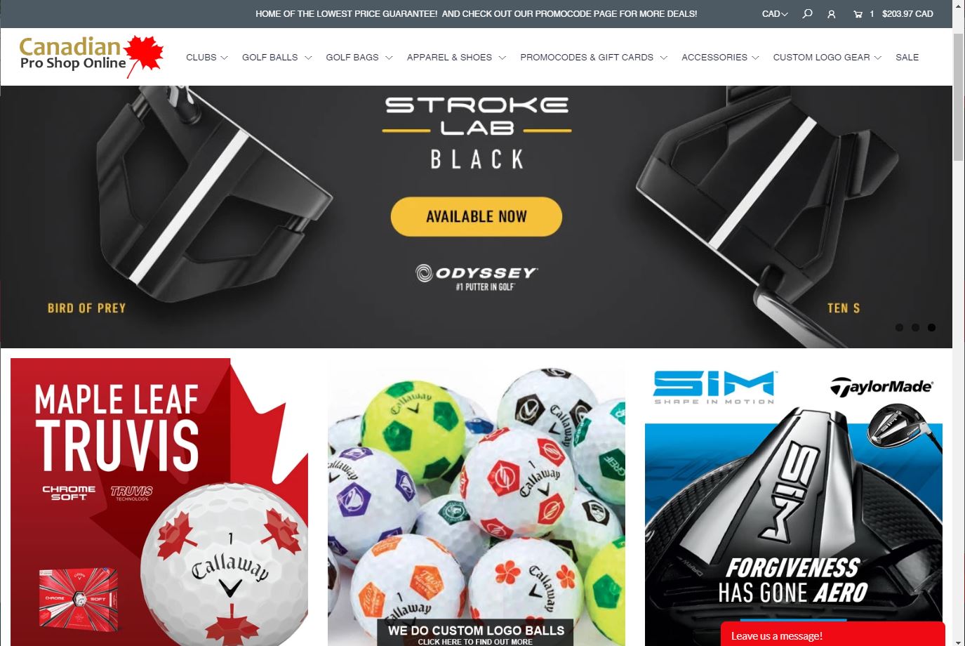 Shop for Great Golf Gear at our partner canadianproshoponline