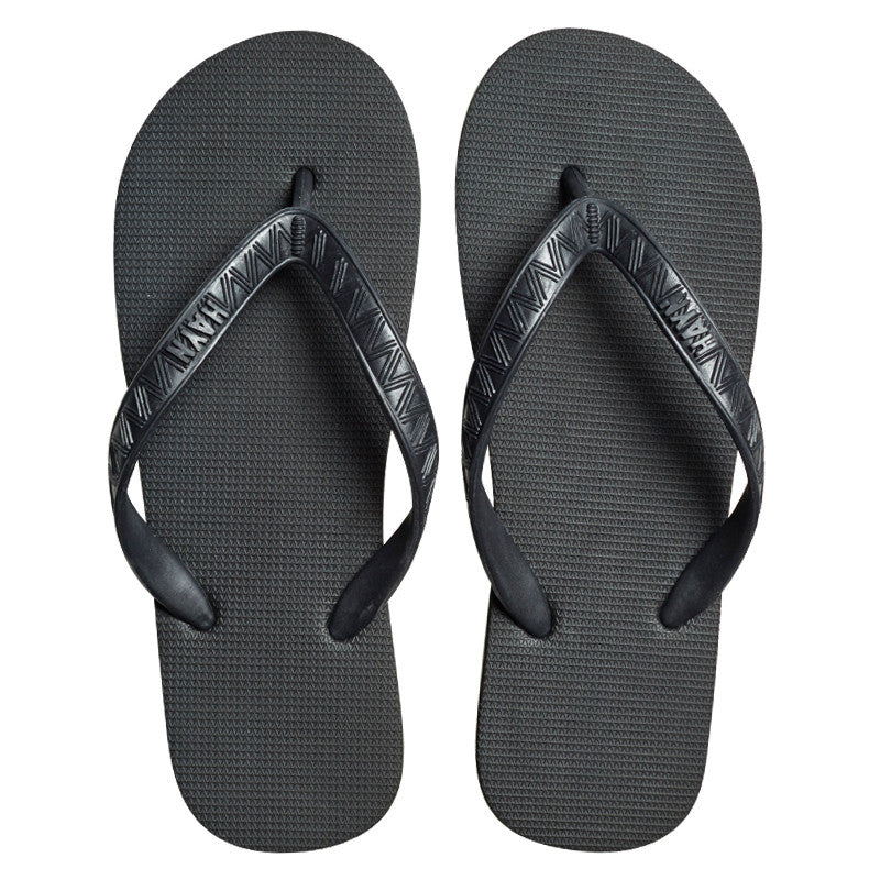 Men's Core Collection Slippers (Lava Rock) Black - HAYN