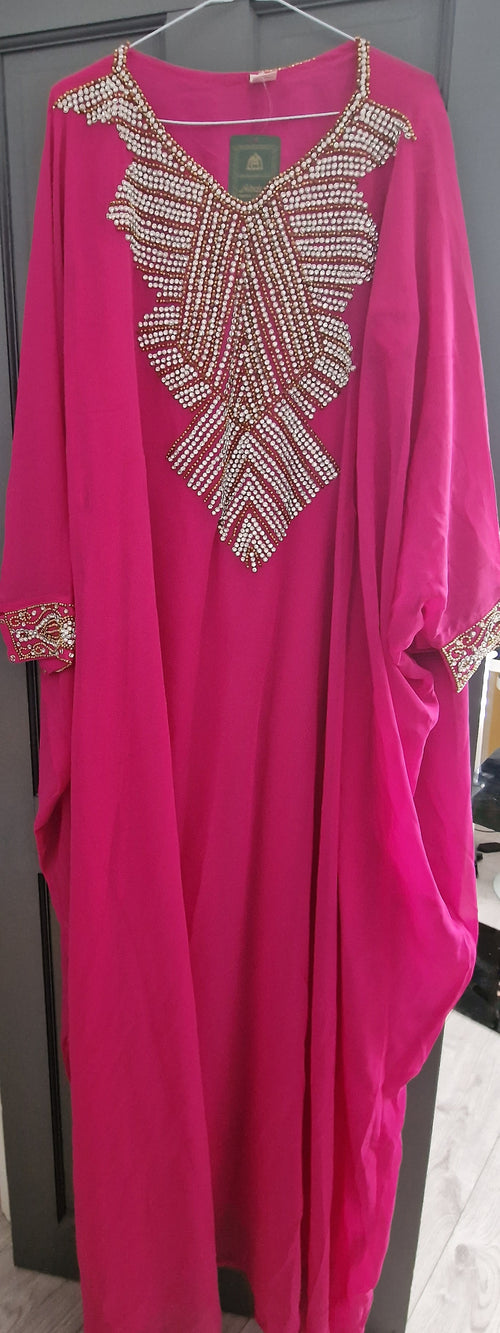 Handmade embroidered kaftan