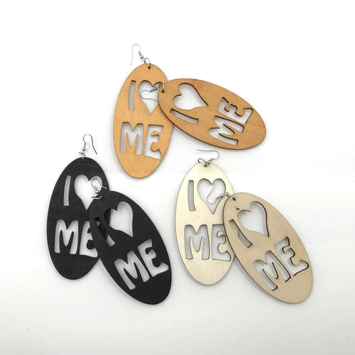 I Love Me Earrings - various colours