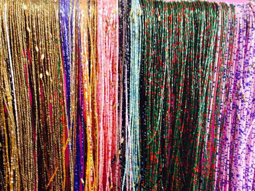 Thick waist beads x 1 - Colour varies