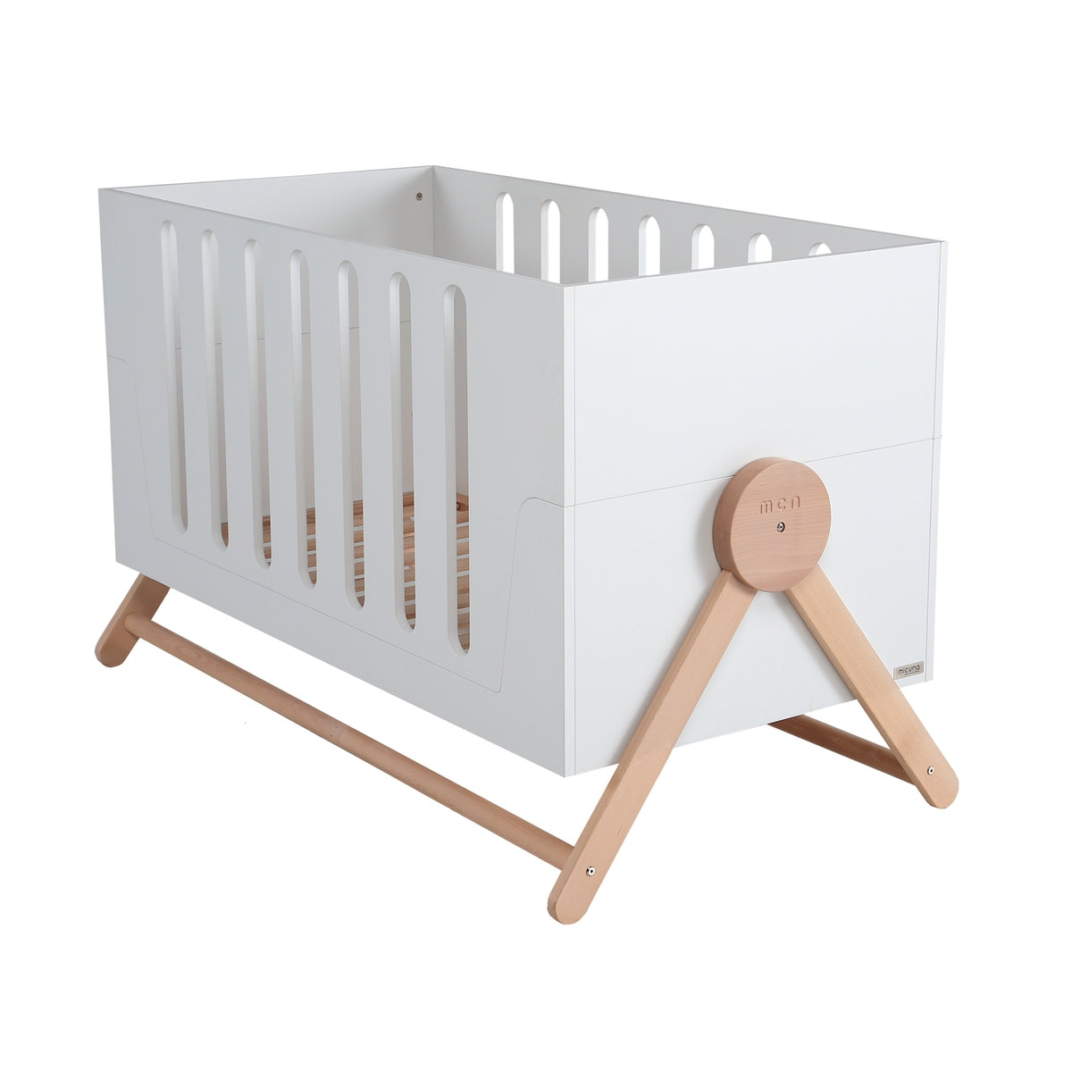 Micuna Babybett Swing Aus Holz In Weiss Online Kaufen Kidswoodlove