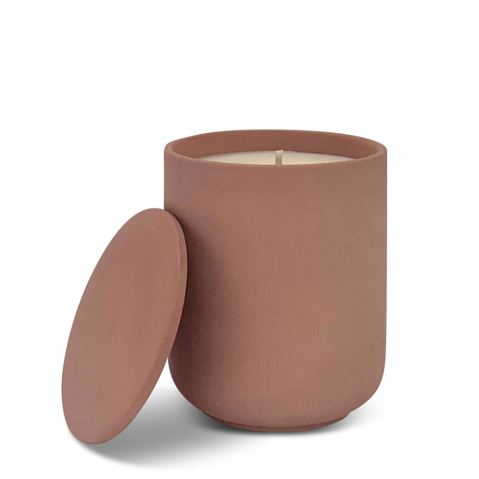 Ceramic-candle-Terracotta