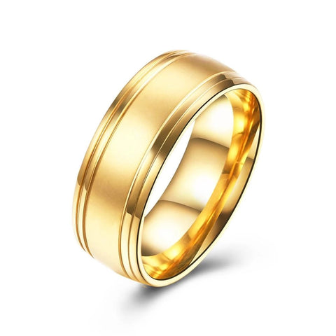 Gold Tone Unisex Ring