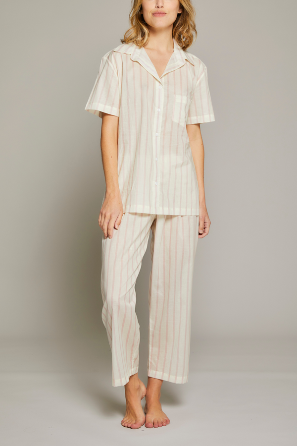 Modal Short Sleeve Cropped Pant Pajamas