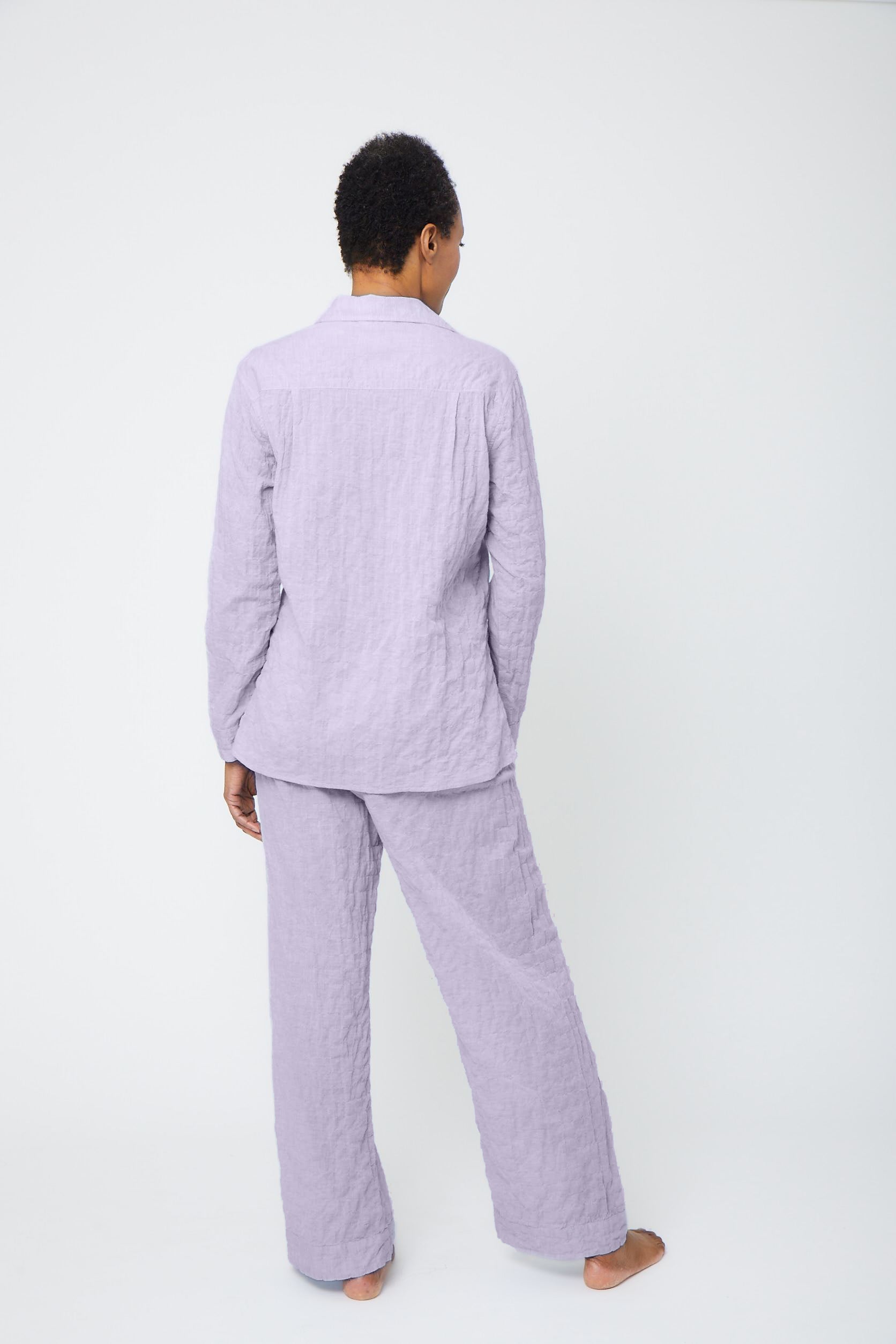 Organic Japanese Cotton Pajama Set-Lavender
