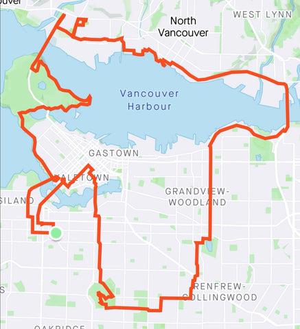 Strava map Vancouver loop bike routes