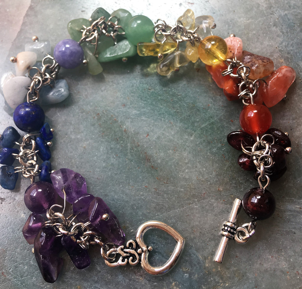 Chakra Healing Crystals Bracelet– LillaDesigns
