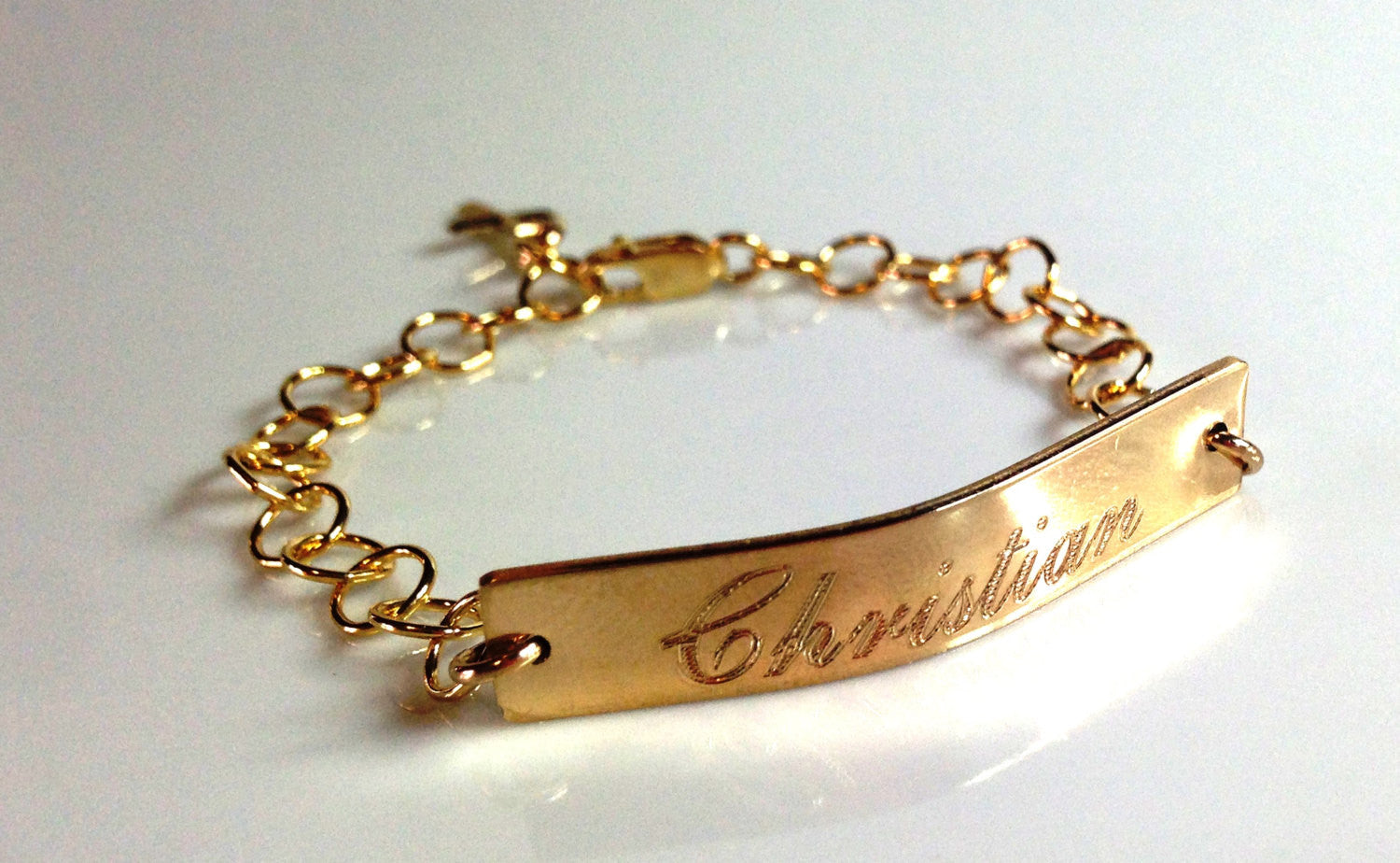 Christening Gold Name Bracelet 