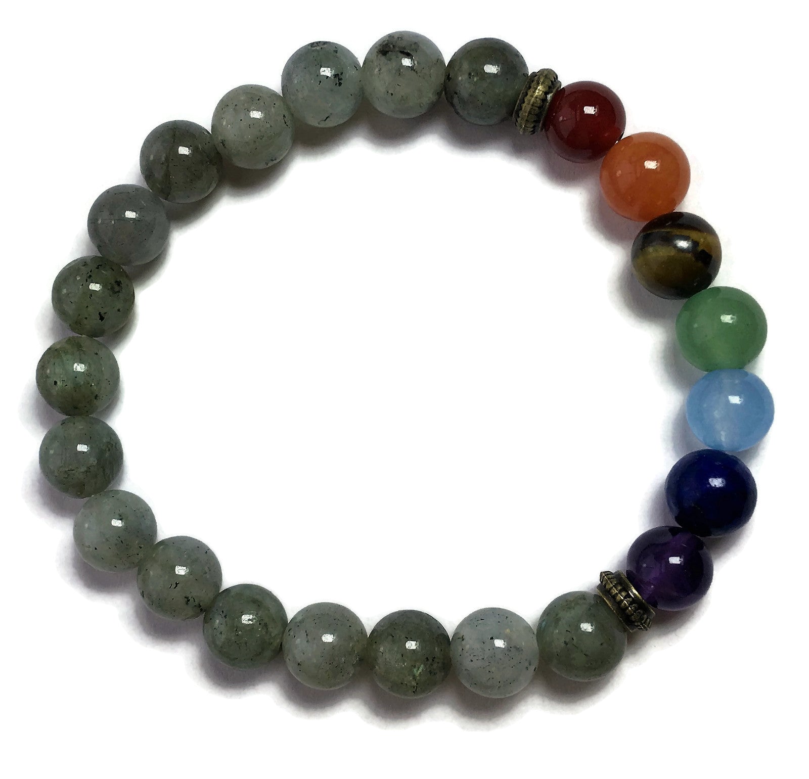 Labradorite healing Chakra Healing Crystal Bracelet