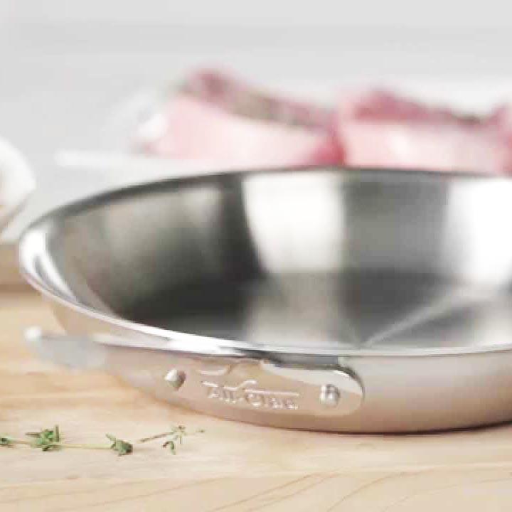 All-Clad SD55108 D5 Polished Stainless Steel 8-Inch Fry Pan