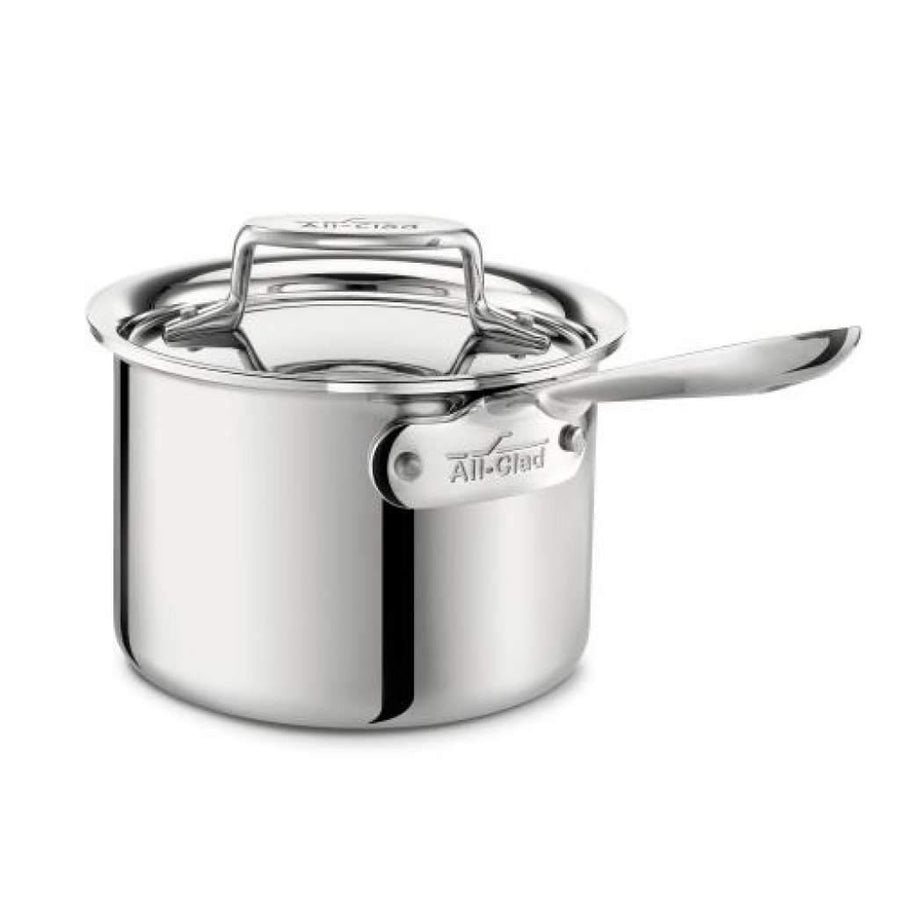 All-Clad d5 Brushed Stainless 3qt Sauce Pan & Lid 8701004135