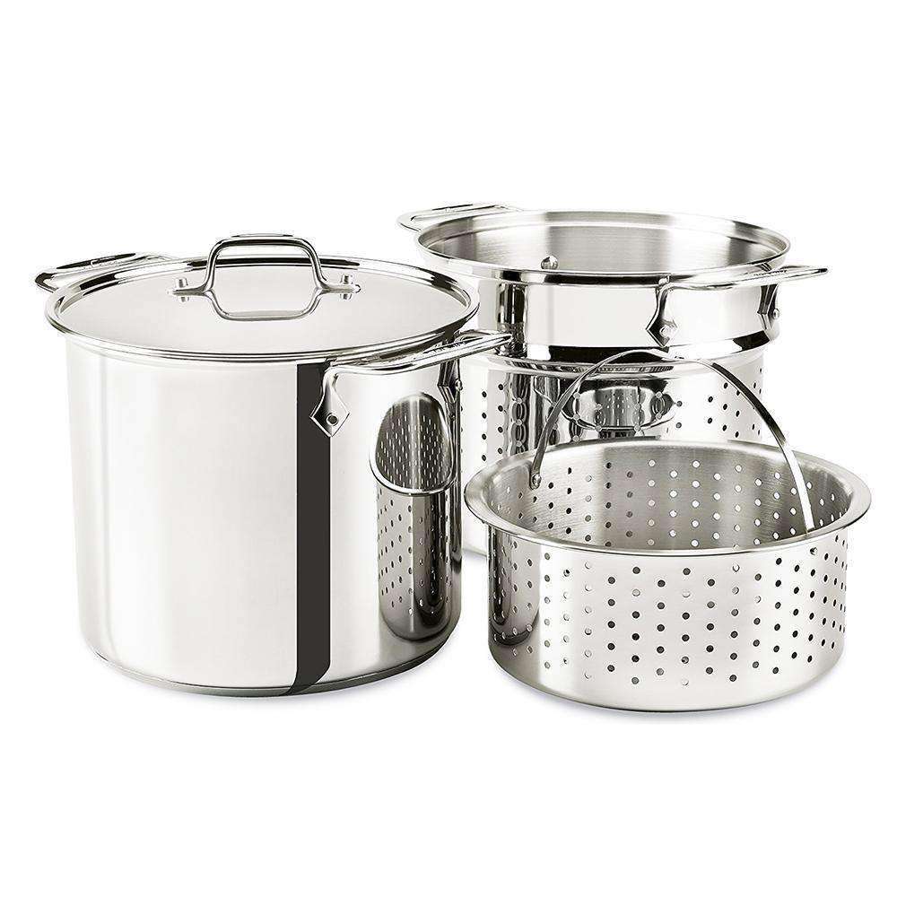 All Clad 59915 Stainless Steel All Purpose Steamer with Lid, 3-Quart