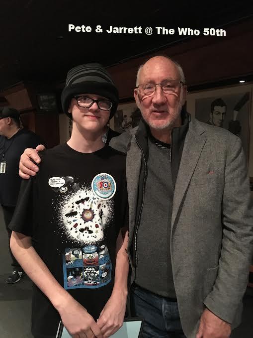 Jett Plastic and Pete backstage the who final tour in detroit