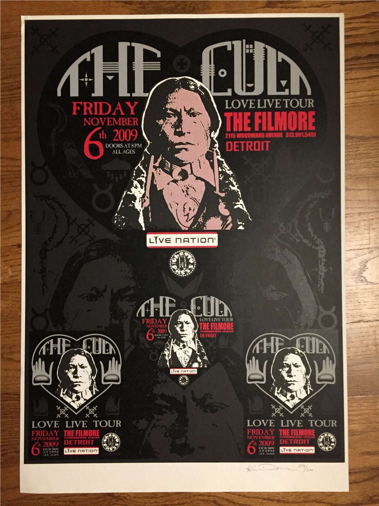 THE CULT DETROIT POSTER