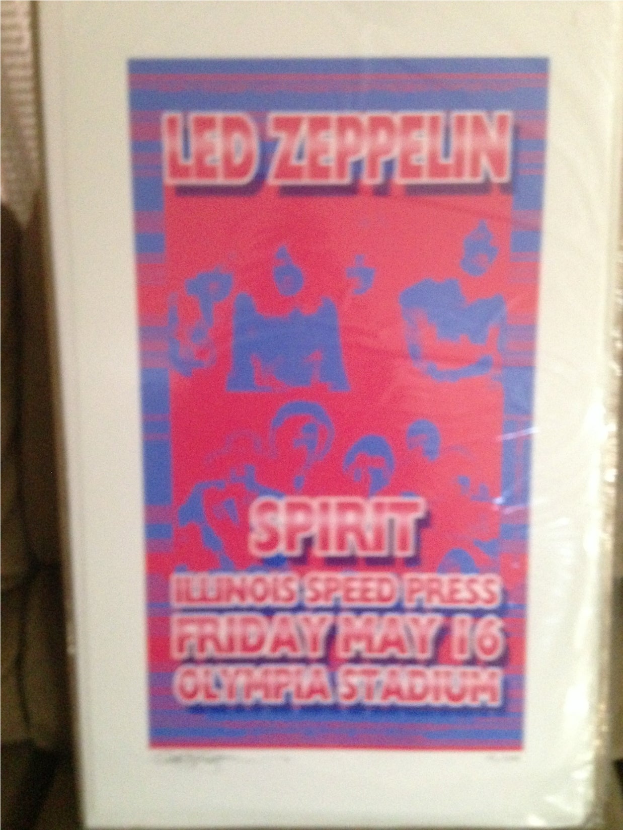 Verbazingwekkend Led Zeppelin Olympia Stadium Carl Lundgren Poster 28 X 17 