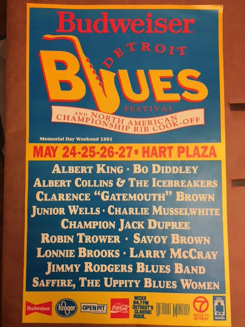 Detroit Blues Festival 1991 Albert Collins, Albert King, Bo Diddley Po –  Lost In Sound Detroit