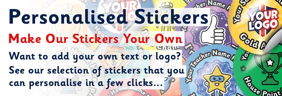 Personalised School Stickers by School Badges UK