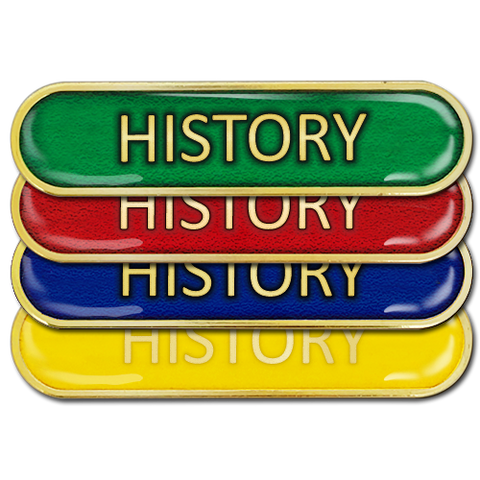 History Bar Badge by School Badges UK