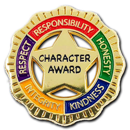 Character Award Badge by School Badges UK