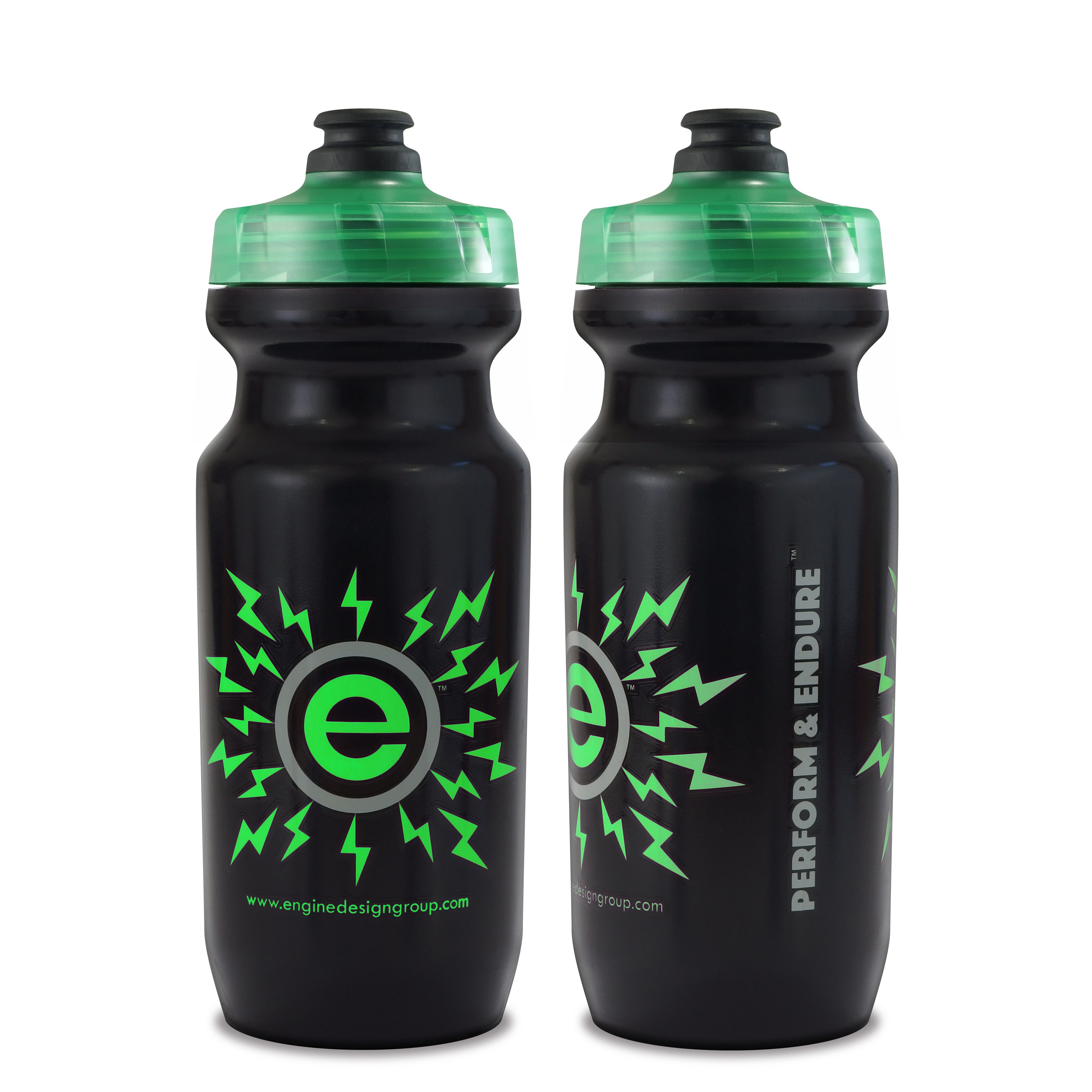 green bike water bottle