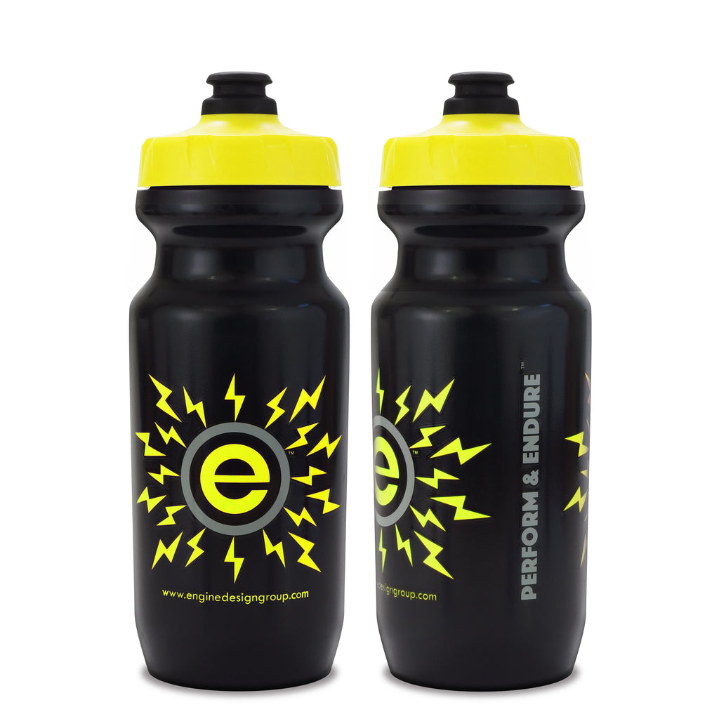 yellow cycling water bottle