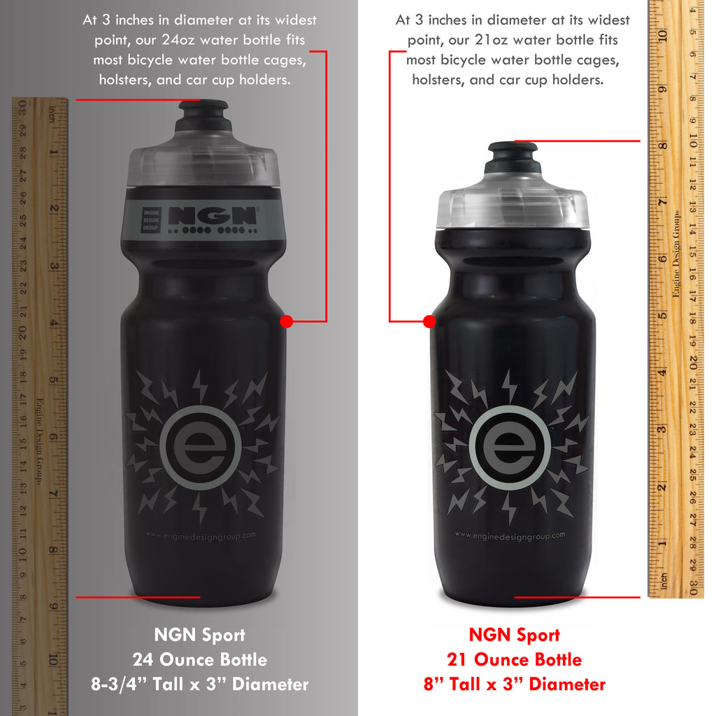 black bike water bottle