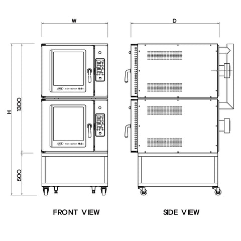 Sơ đồ lát cắt lò đối lưu convection Oven Softmill